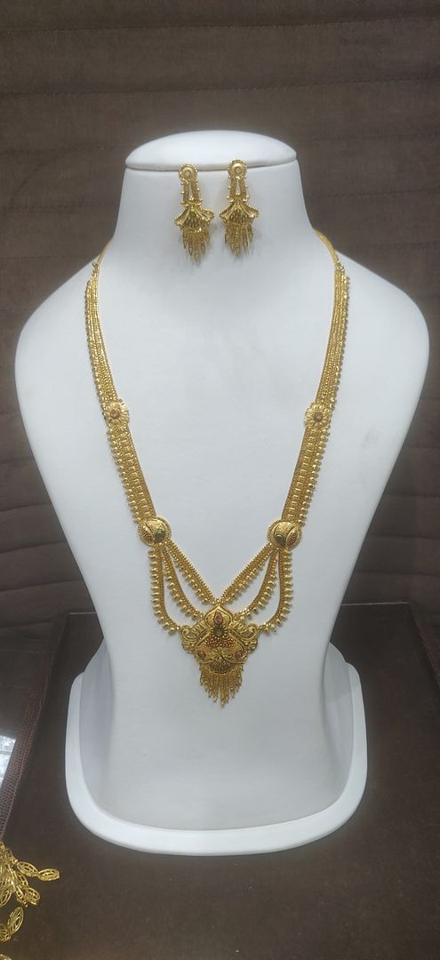 LONG SET RAANI HAAR IN GOLD FORMING BY CHOKERSET LSET1008