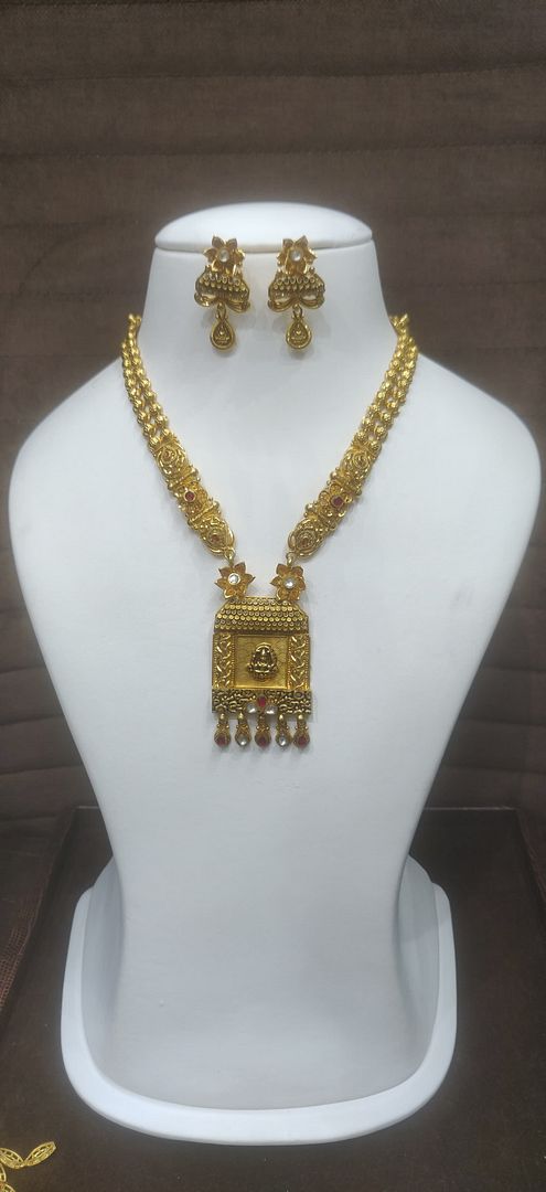 LONG SET RAANI HAAR IN GOLD FORMING BY CHOKERSET LSET1002