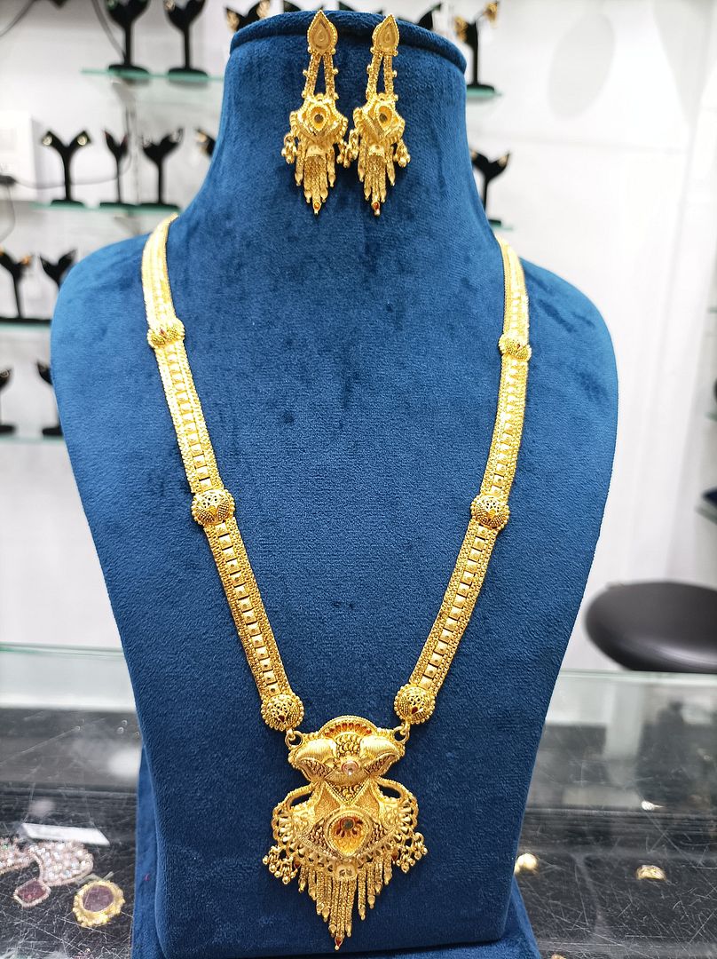 LONG SET RAANI HAAR IN GOLD FORMING BY CHOKERSET LSET1009