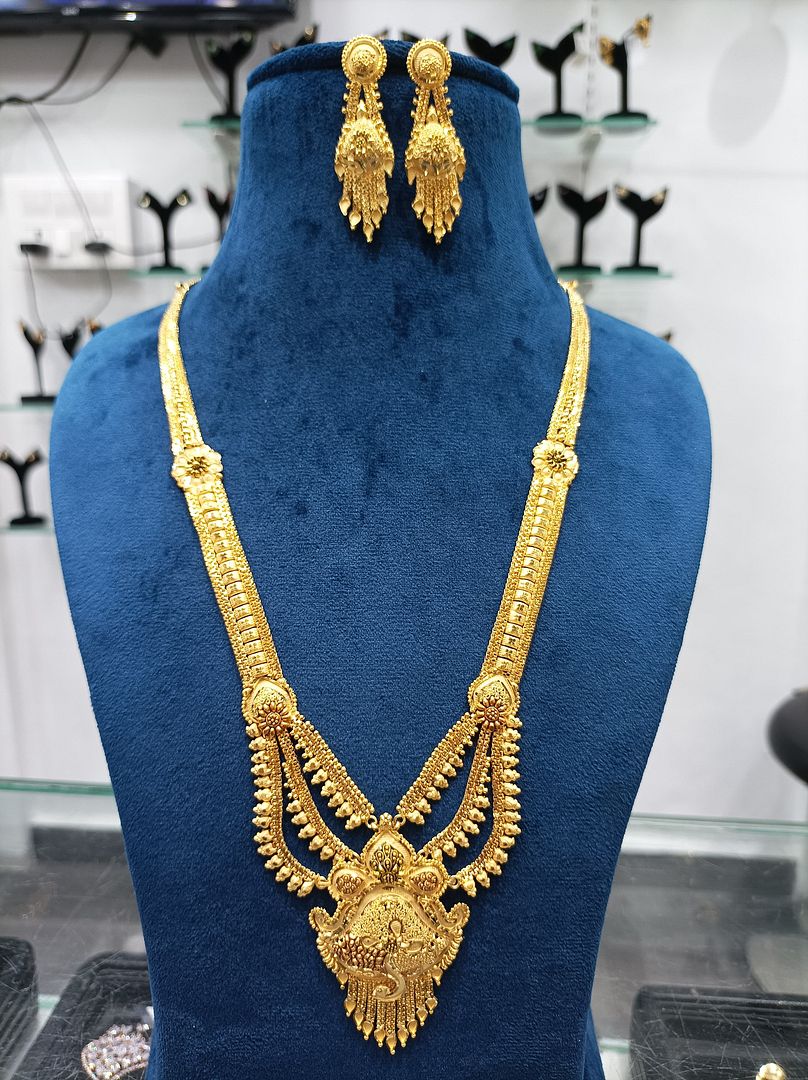 LONG SET RAANI HAAR IN GOLD FORMING BY CHOKERSET LSET1007