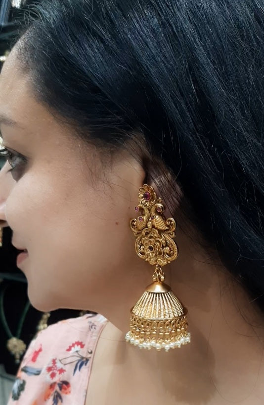 Jewelshingar Antique Jhumki (134623PEJ)