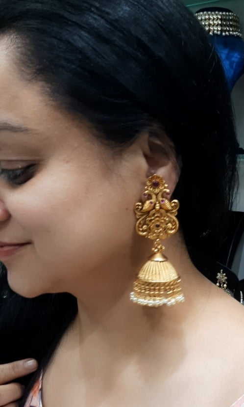 Jewelshingar Antique Jhumki (134623PEJ)